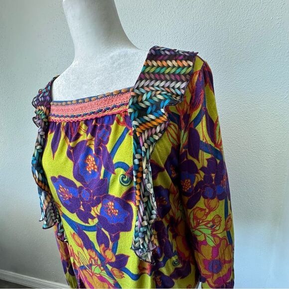 Blink London Antropologie Colorful Pullover Shirt SZ S - Picture 5 of 16